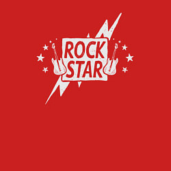 Свитшот хлопковый мужской Guitar rock star, цвет: красный — фото 2