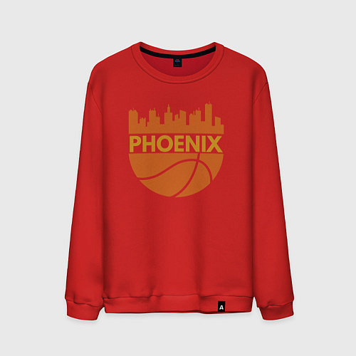 Мужской свитшот Phoenix basketball city / Красный – фото 1