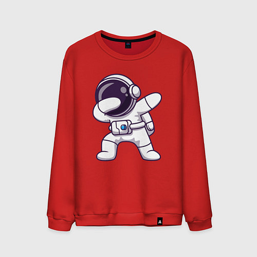 Мужской свитшот Космонавт dab / Красный – фото 1