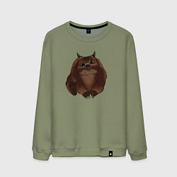 Свитшот хлопковый мужской Детеныш Медвесыча, цвет: авокадо