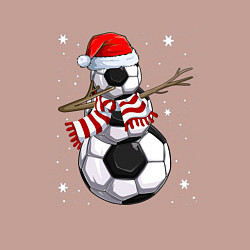 Свитшот хлопковый мужской Soccer snowman, цвет: пыльно-розовый — фото 2