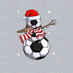 Свитшот хлопковый мужской Soccer snowman, цвет: меланж — фото 2
