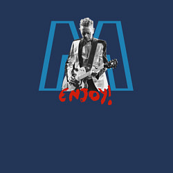 Свитшот хлопковый мужской Depeche Mode - Martin Gore guitar, цвет: тёмно-синий — фото 2