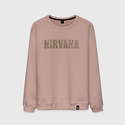 Мужской свитшот Nirvana grunge text