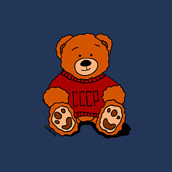 Свитшот хлопковый мужской Мишка из СССР, цвет: тёмно-синий — фото 2