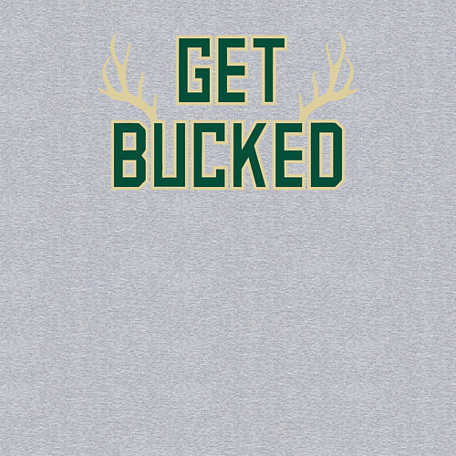 Мужской свитшот Get bucked / Меланж – фото 3