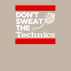 Свитшот хлопковый мужской Dont sweat the Technics, цвет: миндальный — фото 2