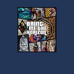 Свитшот хлопковый мужской Bring Me the Horizon - music, цвет: тёмно-синий — фото 2