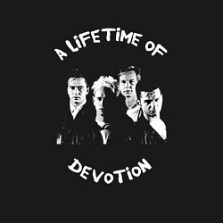 Свитшот хлопковый мужской Depeche Mode - A lifetime of devotion, цвет: черный — фото 2