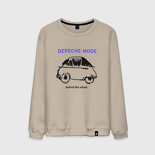 Мужской свитшот Depeche Mode - Behind the wheel / Миндальный – фото 1