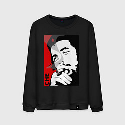 Свитшот хлопковый мужской Эрнесто Че - Гевара, цвет: черный