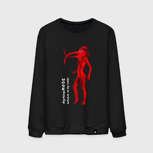 Мужской свитшот Depeche Mode - WIMS птица / Черный – фото 1