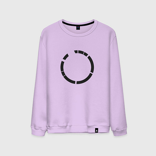 Мужской свитшот Минималистичный круг / Лаванда – фото 1
