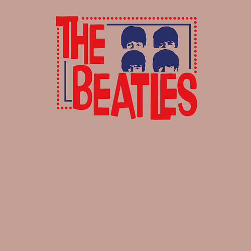 Мужской свитшот The Beatles Star / Пыльно-розовый – фото 3