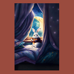 Свитшот хлопковый мужской Кролик в пижаме, цвет: кирпичный — фото 2