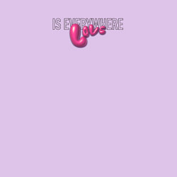 Свитшот хлопковый мужской Love is everywhere, цвет: лаванда — фото 2