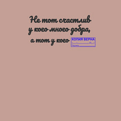 Свитшот хлопковый мужской Копия верна, цвет: пыльно-розовый — фото 2