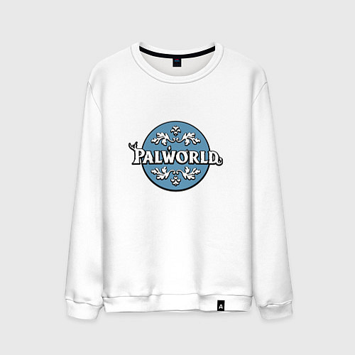 Мужской свитшот Palworld узоры / Белый – фото 1