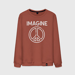 Мужской свитшот Imagine peace