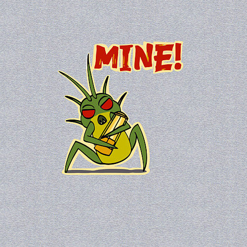 Мужской свитшот Lethal Company: Mine! / Меланж – фото 3