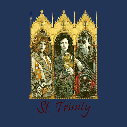 Мужской свитшот St trinity / Тёмно-синий – фото 3