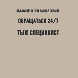 Свитшот хлопковый мужской ТЫЖ Специалист, цвет: миндальный — фото 2