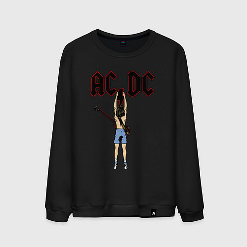 Мужской свитшот Angus Young / Черный – фото 1