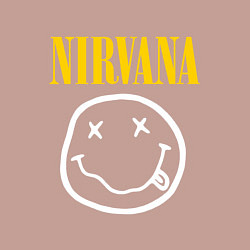 Свитшот хлопковый мужской Nirvana original, цвет: пыльно-розовый — фото 2