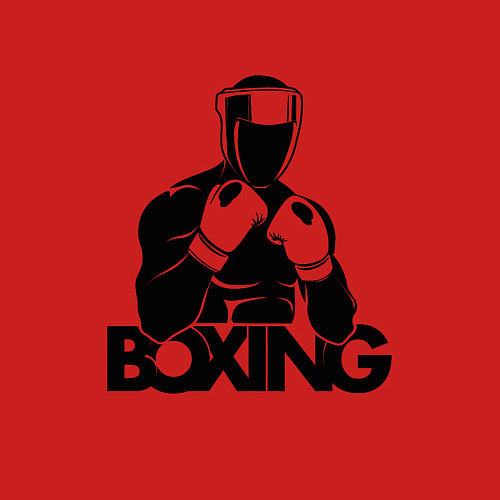 Мужской свитшот Boxing art / Красный – фото 3