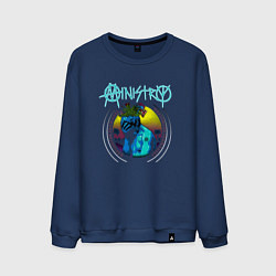 Свитшот хлопковый мужской Ministry - Hopium for the masses, цвет: тёмно-синий