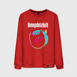 Мужской свитшот Limp Bizkit rock star cat