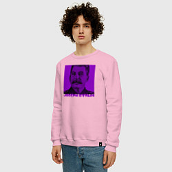 Свитшот хлопковый мужской Joseph Stalin, цвет: светло-розовый — фото 2