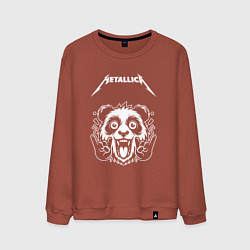 Свитшот хлопковый мужской Metallica rock panda, цвет: кирпичный
