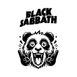 Свитшот хлопковый мужской Black Sabbath - rock panda, цвет: белый — фото 2