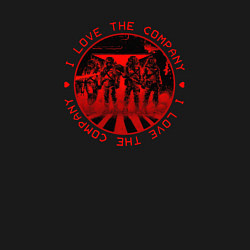 Свитшот хлопковый мужской Lethal Company: I Love the Company, цвет: черный — фото 2