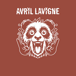 Свитшот хлопковый мужской Avril Lavigne rock panda, цвет: кирпичный — фото 2