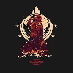 Свитшот хлопковый мужской Helldivers 2: Paratroopers Symbol, цвет: черный — фото 2