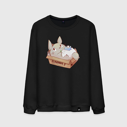 Мужской свитшот Ghibli Totoro / Черный – фото 1