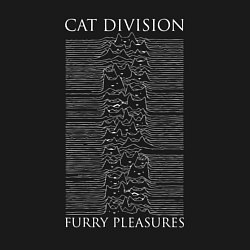 Свитшот хлопковый мужской Cat division furry pleasures, цвет: черный — фото 2