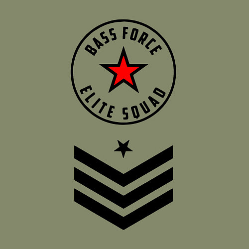 Мужской свитшот Сила басов - элитный отряд / Авокадо – фото 3