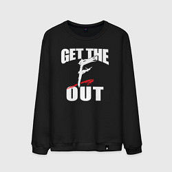 Свитшот хлопковый мужской Wwe Get the F Out, цвет: черный