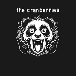 Свитшот хлопковый мужской The Cranberries rock panda, цвет: черный — фото 2