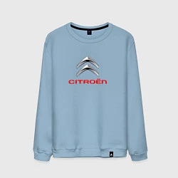 Свитшот хлопковый мужской Citroen авто спорт, цвет: мягкое небо