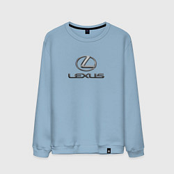 Свитшот хлопковый мужской Lexus авто бренд лого, цвет: мягкое небо