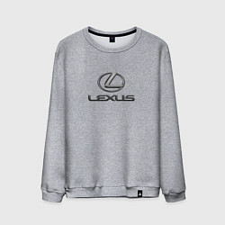 Свитшот хлопковый мужской Lexus авто бренд лого, цвет: меланж
