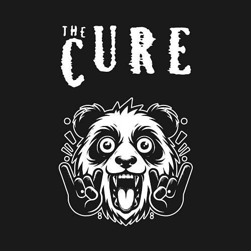 Мужской свитшот The Cure rock panda / Черный – фото 3