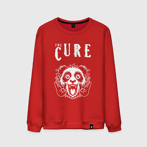 Мужской свитшот The Cure rock panda / Красный – фото 1