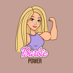 Свитшот хлопковый мужской Barbie power, цвет: пыльно-розовый — фото 2