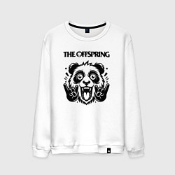 Свитшот хлопковый мужской The Offspring - rock panda, цвет: белый