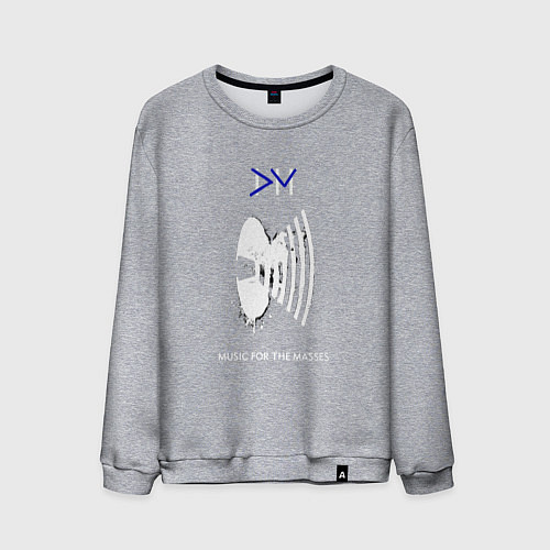 Мужской свитшот Depeche Mode - for the masses bong / Меланж – фото 1